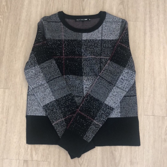 Rag & Bone Tegan Plaid Merino Wool Sweater - Picture 5 of 10